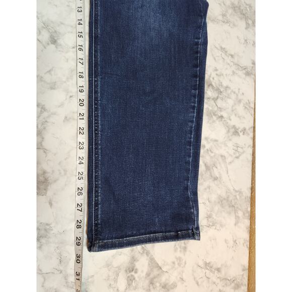 Lane Bryant Women's Blue Stretch Curve Fit High Rise Straight Leg Jeans Size 22‎ - Picture 7 of 7